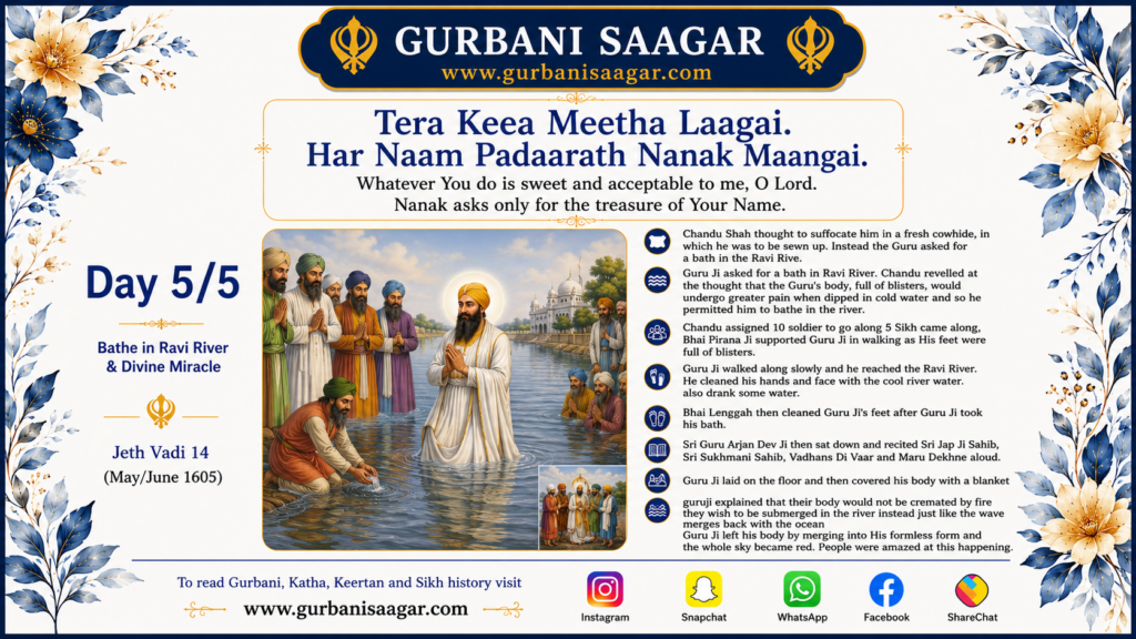 Shaheedi Gurpurab of Sri Guru Arjan Dev Ji: Complete Day-Wise History of the First Sikh Martyr 1781562884149 1000029779