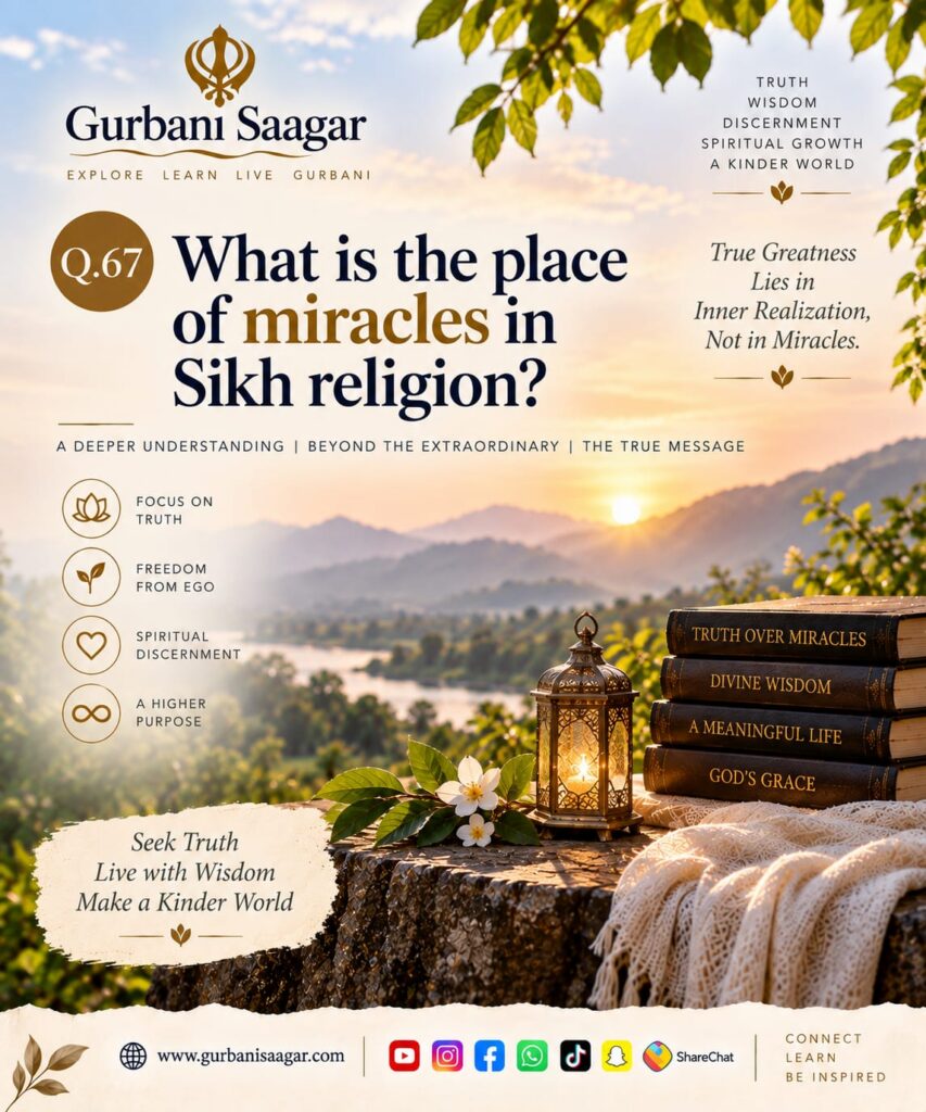 Q.67. What is the place of miracles in Sikh religion? img 20260912 wa0016
